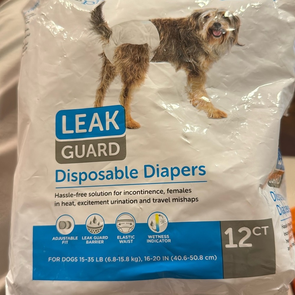 Sophresh Disposable Diapers, Medium, 25-35 lbs.  5 in Open bag.